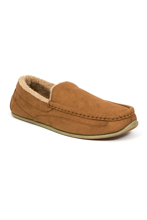 Unisex Spun Microsuede Slipper - Chestnut - 12 Medium