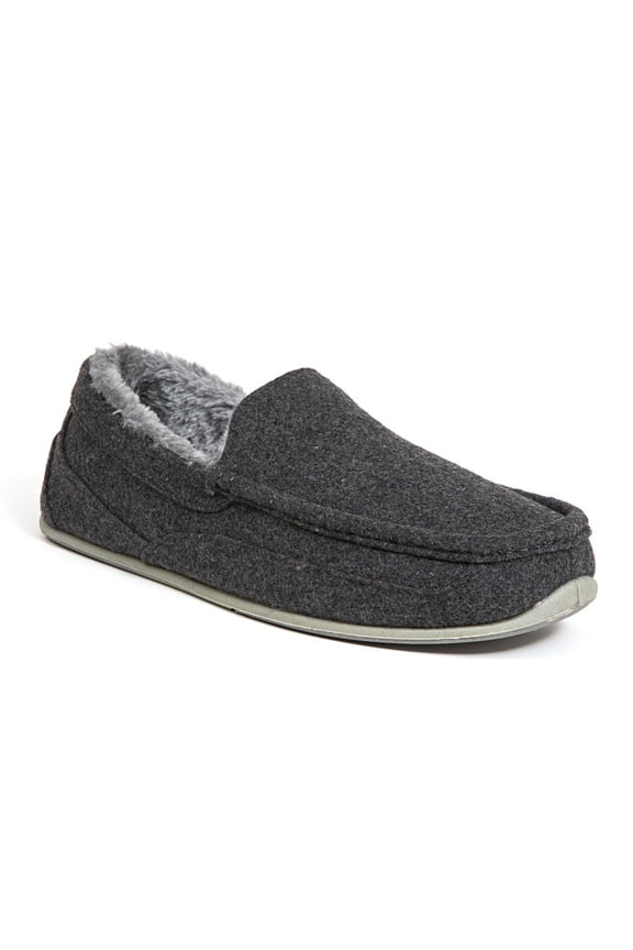 Unisex Spun Wool Slipper - Dark Grey - 12 Medium
