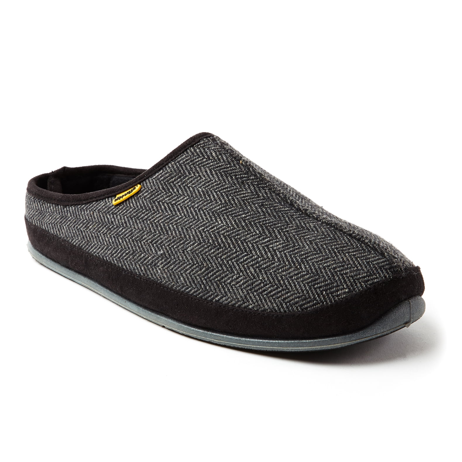 Deer Stags Unisex Wherever Tweed Slipper - Black - 7 Wide