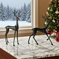 thumbnail image 1 of Deer Statue for Outdoor Decor European Style Imitation Metal Stag Sculpture Antique Finish Garden Porch Entryway Home Decor(B), 1 of 6