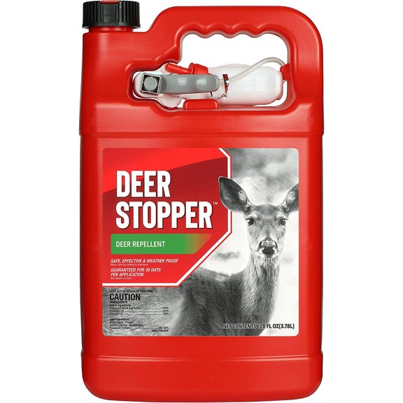 Deer Stopper Garden Animal Repellent - Safe & Effective, All Natural Food Grade Ingredients; Repels Deer Elk, and Moose; Ready to Use, 1 Gallon Liquid Refill Bottle