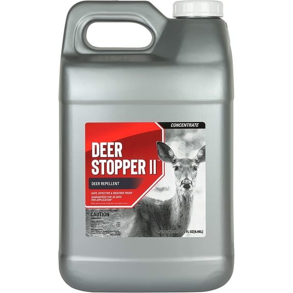 Deer Stopper II 2.5 Gallon Liquid Concentrate, Repels Deer Elk, and Moose