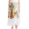 thumbnail image 1 of Deer Stunning Chiffon Women's Beach Dress with Polyester Straps - Beach Skirts Must-Have, 1 of 6