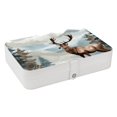 thumbnail image 1 of Deer Stylish PU Leather Necklace Holder Jewelry Stand with Removable Compartment and Decorative Box - Portable Organizer, 1 of 6