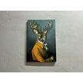 thumbnail image 1 of Deer in Suit, Wall Decor, Large Wall Art, Canvas Home Decor, Abstract Deer Canvas Print, Animal Kingdom Canvas, Animal Canvas Art, Canvas Wall Decor - Gold Framed, 1 of 6