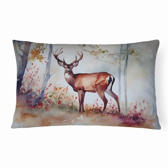 Deer Throw Pillow 12 in x 16 in