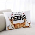 thumbnail image 1 of Deer Throw Pillow Covers, Wildlife Animals Farmhouse Country Elk Soft Breathable Pillow Cases with Invisible Zipper for Sleeping, King Size Pillowcases for Couch Bed Sofa Chair 20x36 Inches, 1 of 9