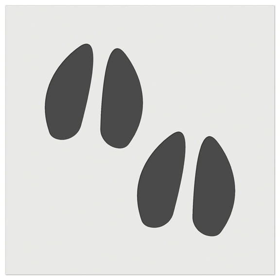 Deer Tracks Footprints DIY Cookie Wall Craft Stencil - 3.5 Inch