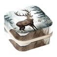 thumbnail image 1 of Deer Travel Portable Square Jewelry Display Case: Storage Solution for Rings, Earrings, Necklaces, Bracelets, and More! Ideal for Girls and Women: Jewelry Stand, Display, and Box in One, 1 of 6