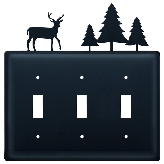Deer & Trees Triple Switch Cover