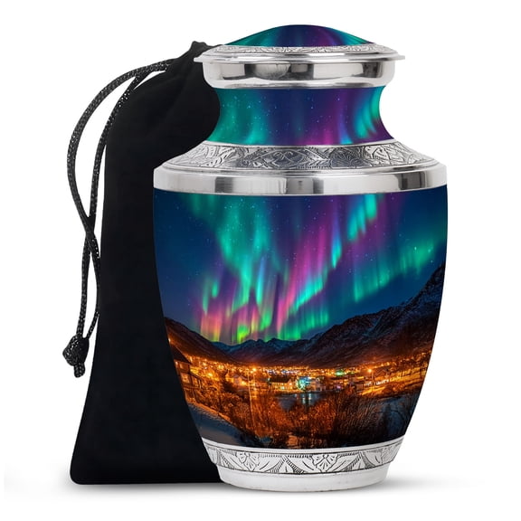 Deer Urn for Ashes Adult Male, Unique Decorative Cremation Box, Elegant Memorial Burial Urn for Human Ashes, Funeral Keepsake Gift - 6Inch - Medium Size Urn - 1Pcs