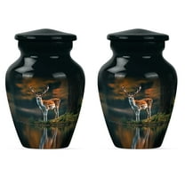Deer Urn, Burial Urns for Human Ashes Adult Male, Mini Cremation Urns, Decorative Urns, Human Urns for Ashes, urn for Ashes for women(Size - 3inch, 2 Pcs)