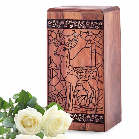 Deer Urn - Cremation Urn - Funeral Urn - Decorative Keepsake - 11.25Inch, Large Size - 1Pcs Pack