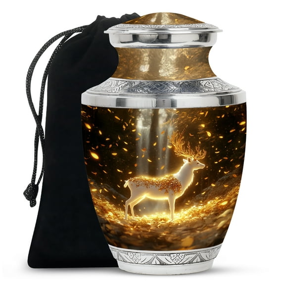 Deer Urn, Urn for Ashes for Women, Urn for Ashes Adult Male, Large Urns for Human Ashes, Adult Cremation Urns, Urns for Adult Human Ashes (Size - 10inch)