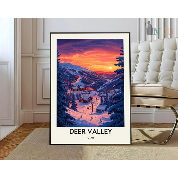 Deer Valley Print, Deer Valleydeer Valley Poster, Deer Valley Photo, Deer Valley Poster Print Wall Art, Modern Wall Decor, 8x12 UNFRAMED