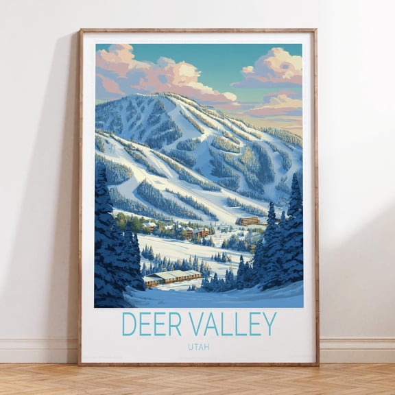 Deer Valley Utah Alpine Forest Nature Print Unframed Paper Print