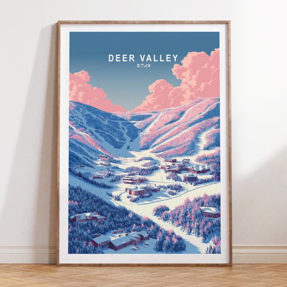 Deer Valley Utah Mountain Nature Print Unframed Paper Print