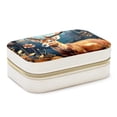 thumbnail image 1 of Deer Velvet Portable Decorative Box with Removable Compartment - Storage Box, Display Case, and Earring Holder - Ideal Gift, 1 of 7