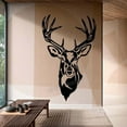 thumbnail image 1 of Deer Wall decal Horns Forest Wild animal Deer head Wall Sticker Vinyl Art Decal Home Bedroom Living Room Decor Sticker 67x42cm, 1 of 4