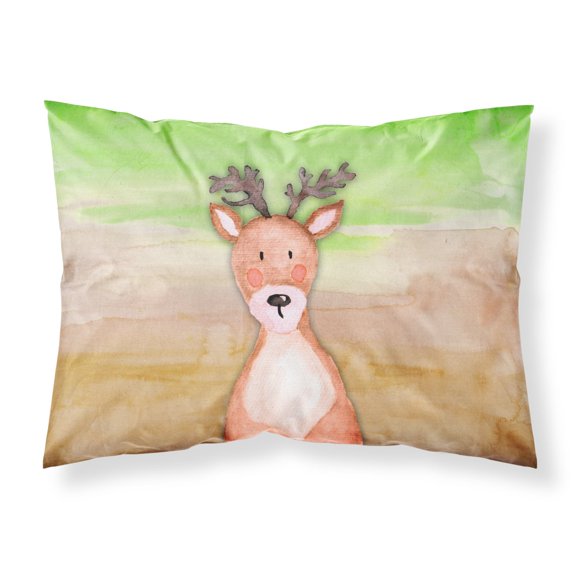 Deer Watercolor Fabric Standard Pillowcase