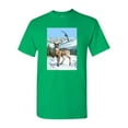 thumbnail image 1 of Deer Winter Scene Hawk Animal Tanya Ramsey Artworks Art DT Adult T-Shirt Tee, 1 of 2