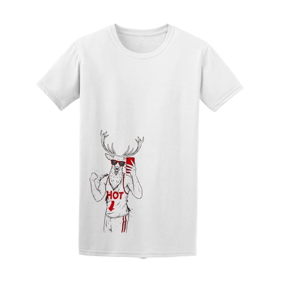 Deer With A Beautiful Body Sport T-Shirt Men -Image by Shutterstock, Male x-Large