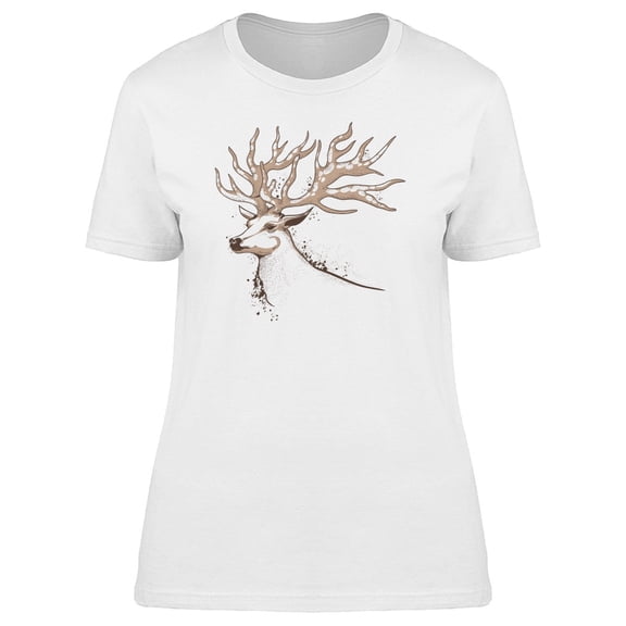 Deer With Fantastic Antlers T-Shirt Men -Image by Shutterstock, Male Medium