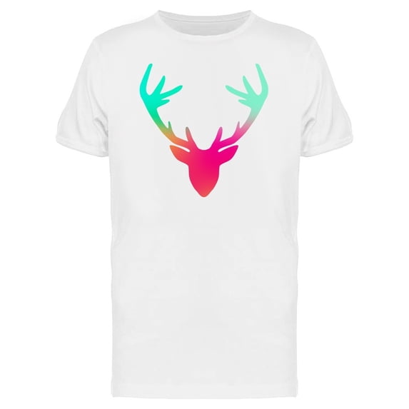 Deer With Gradient Colors Tee Men's -Image by Shutterstock