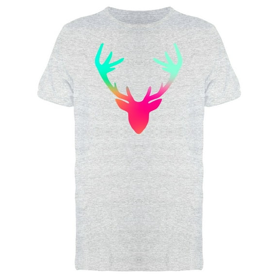 Deer With Gradient Colors T-Shirt Men -Image by Shutterstock, Male x-Large
