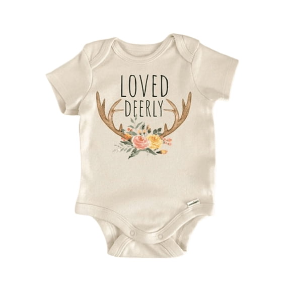 Deer Woodland Forrest Newborn Baby Bodysuit