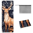 thumbnail image 1 of Deer Yoga Blanket with Storage Bag, 72.8"x26.8" - Suitable for Yoga, Pilates, Fitness - Hot Yoga Towel and Yoga Towels Included, 1 of 6