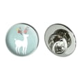 thumbnail image 1 of Deer and Flowers Metal 0.75" Lapel Hat Pin Tie Tack Pinback, 1 of 5