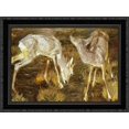 thumbnail image 1 of Deer at Dusk 24x20 Black Ornate Wood Framed Canvas Art by Marc, Franz, 1 of 2
