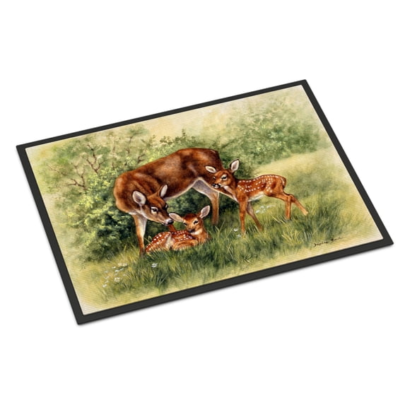 Deer by Daphne Baxter Doormat 18x27
