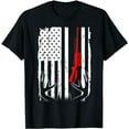 thumbnail image 1 of Deer hunting Usa Flag For Hunter Hunting Deer Reindeer Gift T-Shirt, 1 of 5