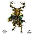 thumbnail image 1 of Deer with Rifle - 12" Vinyl Sticker Waterproof Decal, 1 of 1