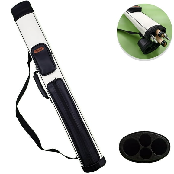 DeerBAO 2x2 Deluxe Hard Pool Cue Case - Billiard Cue Case - Billiards Accessories - Oval (Available in Multiple Colors)