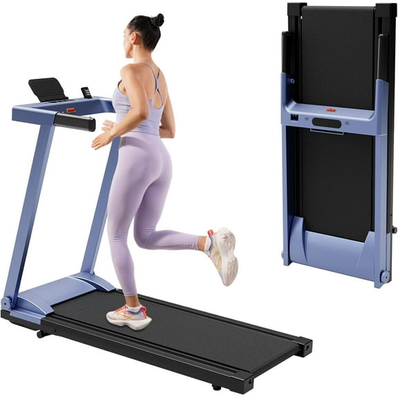 Treadmill for Home with Incline Folding Treadmills Running Machine for Small Spaces with Handle 300 LB, 3HP, 7.5 MPH Foldable Treadmill with App