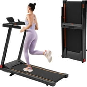 Treadmill for Home with Incline Folding Treadmills Running Machine for Small Spaces with Handle 300 LB, 3HP, 7.5 MPH Foldable Treadmill with App