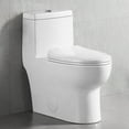 thumbnail image 1 of DeerValley Ally DV-1F026 High-Efficiency Dual Flush Elongated Standard One Piece Toilet in White 12" Rough-in, 1 of 21