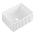 thumbnail image 1 of DeerValley Ceramic Kitchen Sink Single Bowl with Reversible Front Apron in White, 1 of 10