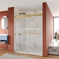 DeerValley DV-1SD052 Concord 56" - 60" W x 76" H Double Sliding Frameless Shower Door