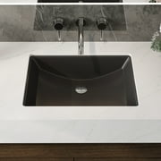 DV-1U0086 DeerValley Ally 21" x 15 Undermount Bathroom Sink, Rectangular Bathroom Sink with Overflow