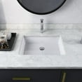 thumbnail image 1 of DeerValley DV-1U201 20" L x 16" W  White Ceramic Rectangular Undermount Bathroom Sink with Overflow Modern Lavatory Vanity Vessel Sink, 1 of 18