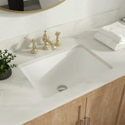DeerValley DV-1U306 18" x 13" Rectangular Overflow Ceramic Undermount Bathroom Sink