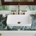 thumbnail image 1 of DV-1V0047 DeerValley Ally 19'' x 12'' Drop-In Bathroom Sink Semi-Recessed Vessel Sink Rectangular Above Counter Basin, 1 of 15