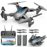 DEERC D10 Drone with 1080P Camera, Gravity Control, Altitude Hold, Carrying Case, 2 Batteries, Gray