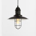 thumbnail image 1 of JONATHAN Y Deere 12" Adjustable Iron/Glass Cage Light LED Pendant, Black, 1 of 6