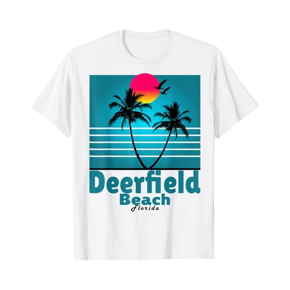 Deerfield Beach Florida Fl Summer Seagull Souvenirs T-Shirt T-Shirt Unisex S-5XL Hot Trending Shirt, Vintage Birthday Gift
