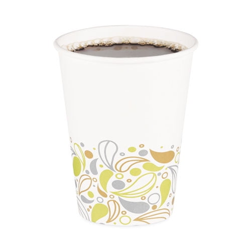 Deerfield Printed Paper Hot Cups, 12 oz, 50/Sleeve, 20 Sleeves/Carton | Bundle of 2